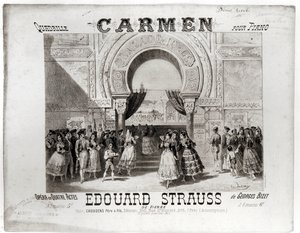 Cover of the score of piano quadrille from 